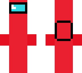 among us crewmate/imposter (red)