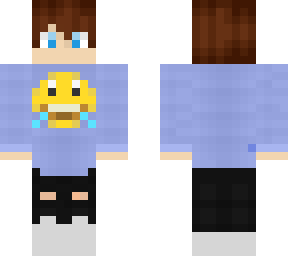 blue shirt boy