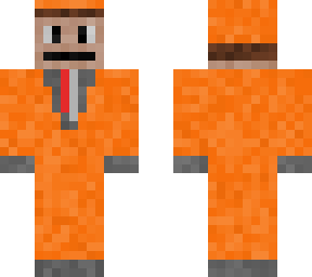 man in orange suit
