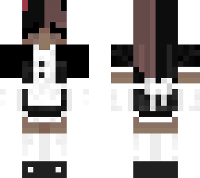 my friend in a maid dress :3
