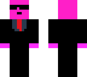 pink man with suit