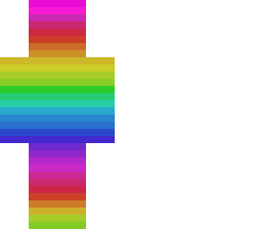 rainbow with white outline