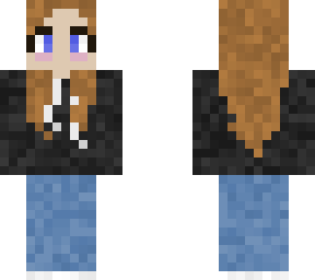 cutesy gamer girl long hair
