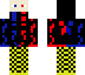 gamer boi with yellow,black,blue,red colour.