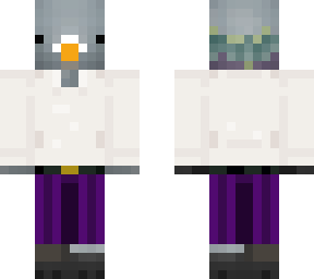 purple pants pigeon
