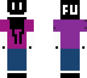 robot in purple hoodie