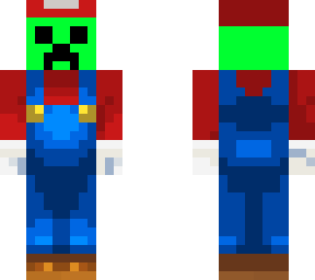 super grepper en el traje de mario