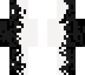 black and white