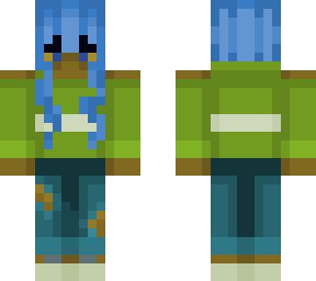 blue and green