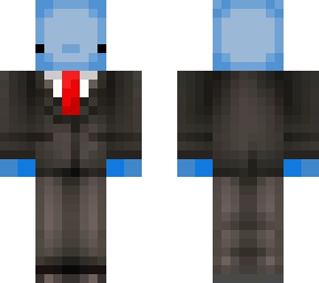 cool axalotl skin in a tuxido