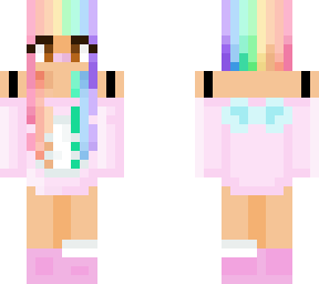 easter bunny rainbow hair