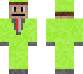 man in lime suit