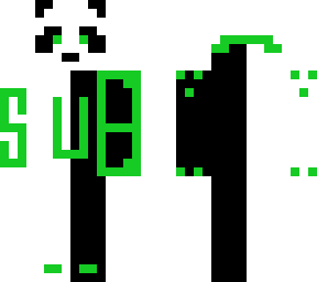 white black panda