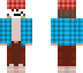 a me with a bucket hatz! noice!!!!!!!!! with blue jacket! masked!