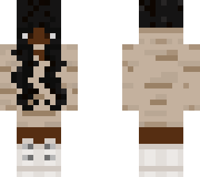 black girl with beige sweater and white boots