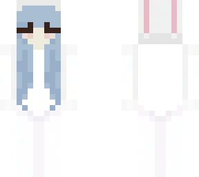 cute blue haired bunny costume *my main skin*<3
