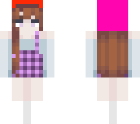 denim plaid (girl) with rainbow hat