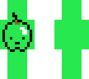 green apple..... with face