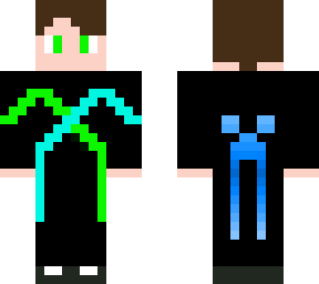 green blue creeper boy