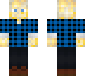 popcorn blue shirt