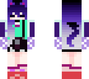 purple shade hair kitty tiniest edit