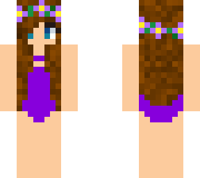 purple swimmer girl