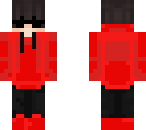 red hoodie