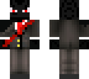 angered ender man in suit