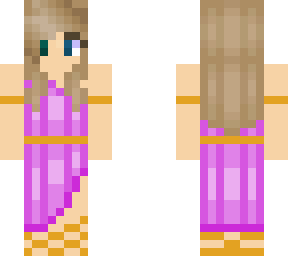 blonde girl in light purple dress