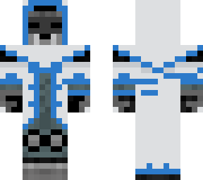blue and white wither skeleton preist
