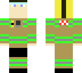 british firefighter w/ helmet and turnout gear/station shirt
