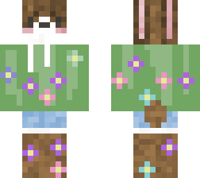 coco bunny with flowers <33