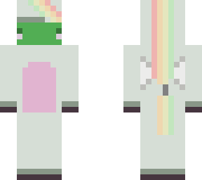 frog in white pegasus costume. (better)