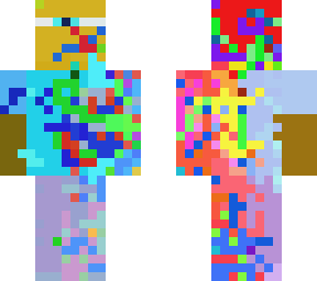 half normal half glitched