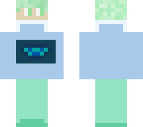 normal guy with emerald hair