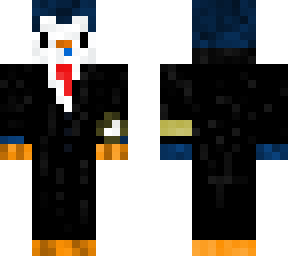 penguin with a suit but he has it together