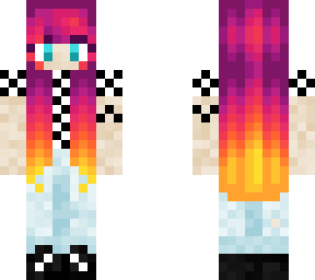 sunset hair w/ daisies e-girl