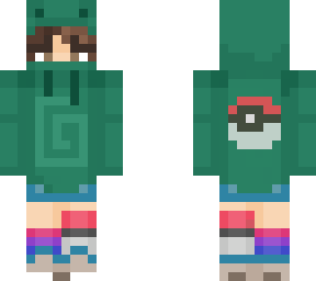 bi froggie hoodie w/ pokeball