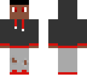black 'n red hoodie sweater