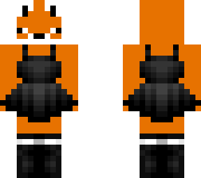 black dress fox
