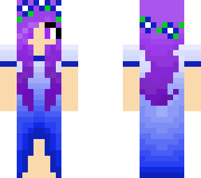 blue dress girl