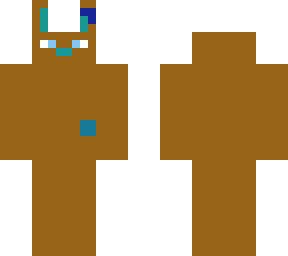 brown bunny with blue