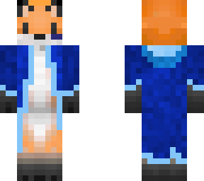 fox in robe with headset