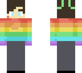 girl in rainbow t shirt