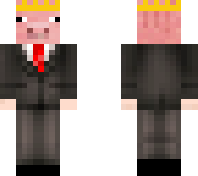 mr. pig with crown