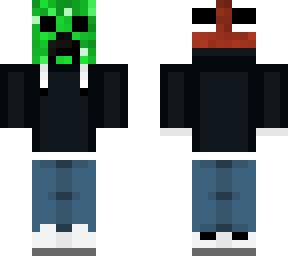 ninja with creeper mask