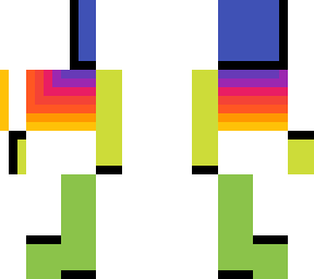 rainbow glitch skin