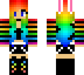 rainbow night bunny