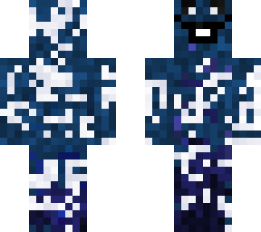 spotted blue and white
