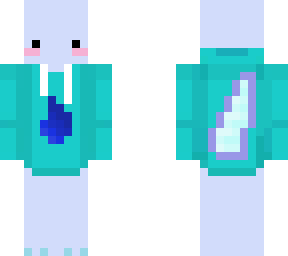 blue axolotl in a hoodie